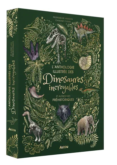 Couverture de L'anthologie illustrée des dinosaures incroyables et autres vies préhistoriques